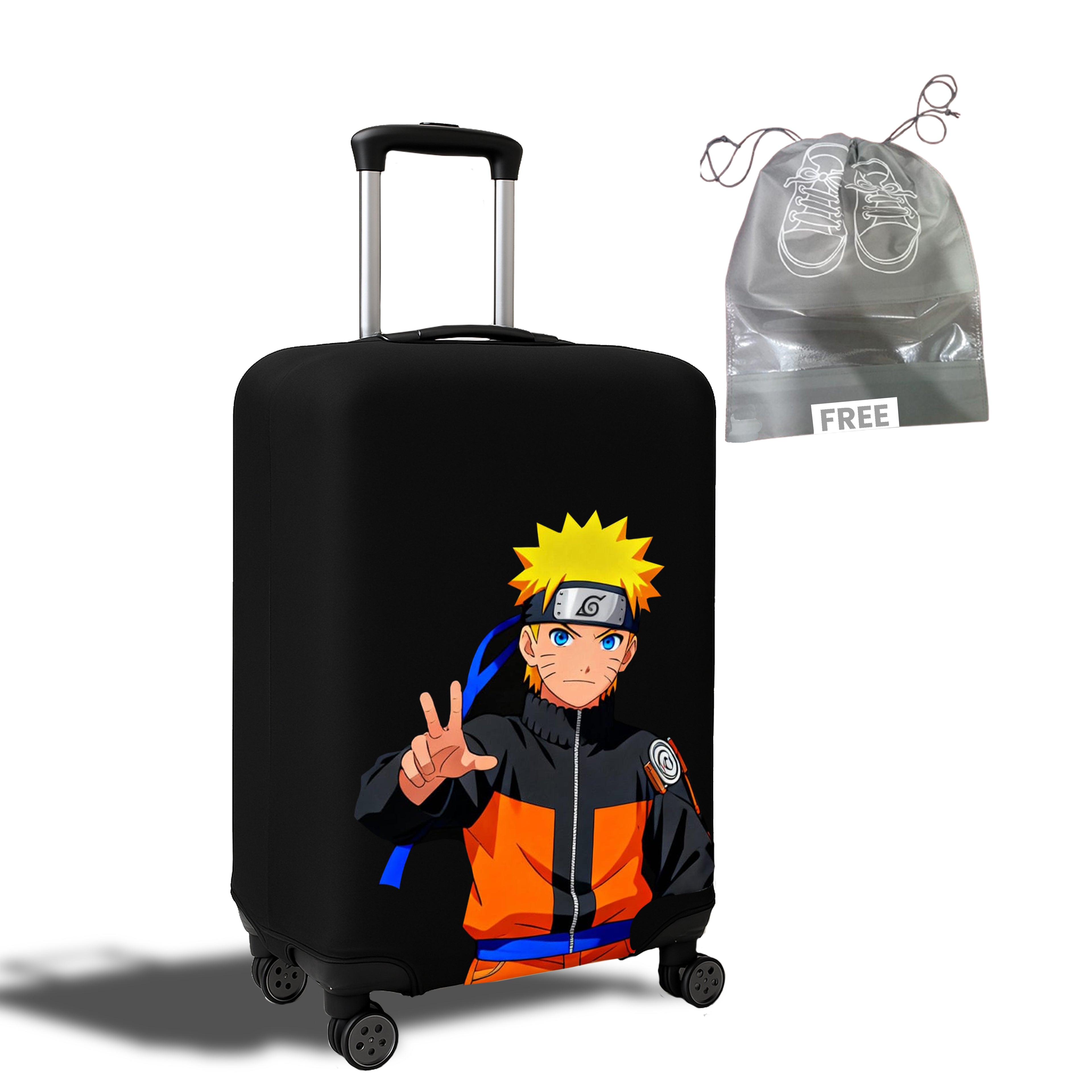 WanderWraps Spendex Polyester Protective Luggage Cover | Hard Luggage Trolley Bag Cover | Washable | Dust Proof | Stretchable | Hokagee
