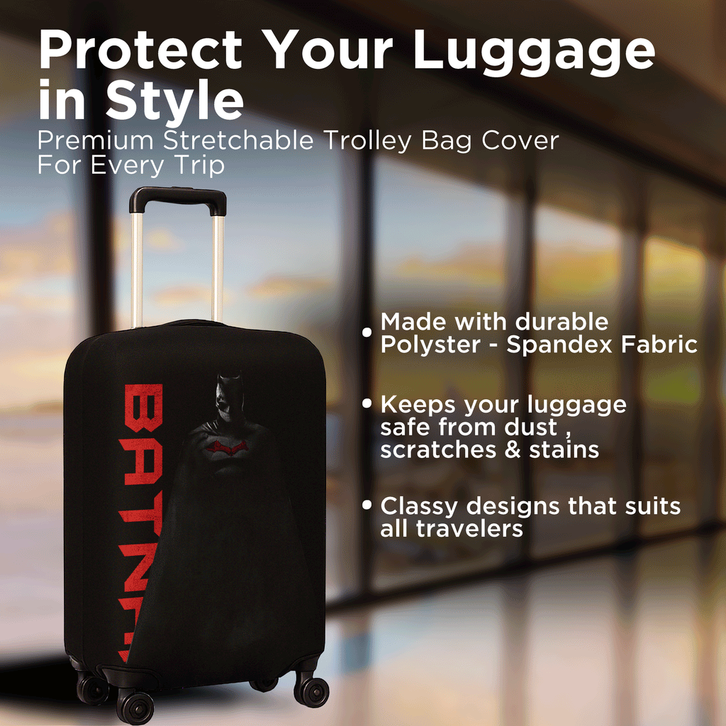 WanderWraps Spendex Polyester Protective Luggage Cover | Hard Luggage Trolley Bag Cover | Washable | Dust Proof | Stretchable | Vengeanceee