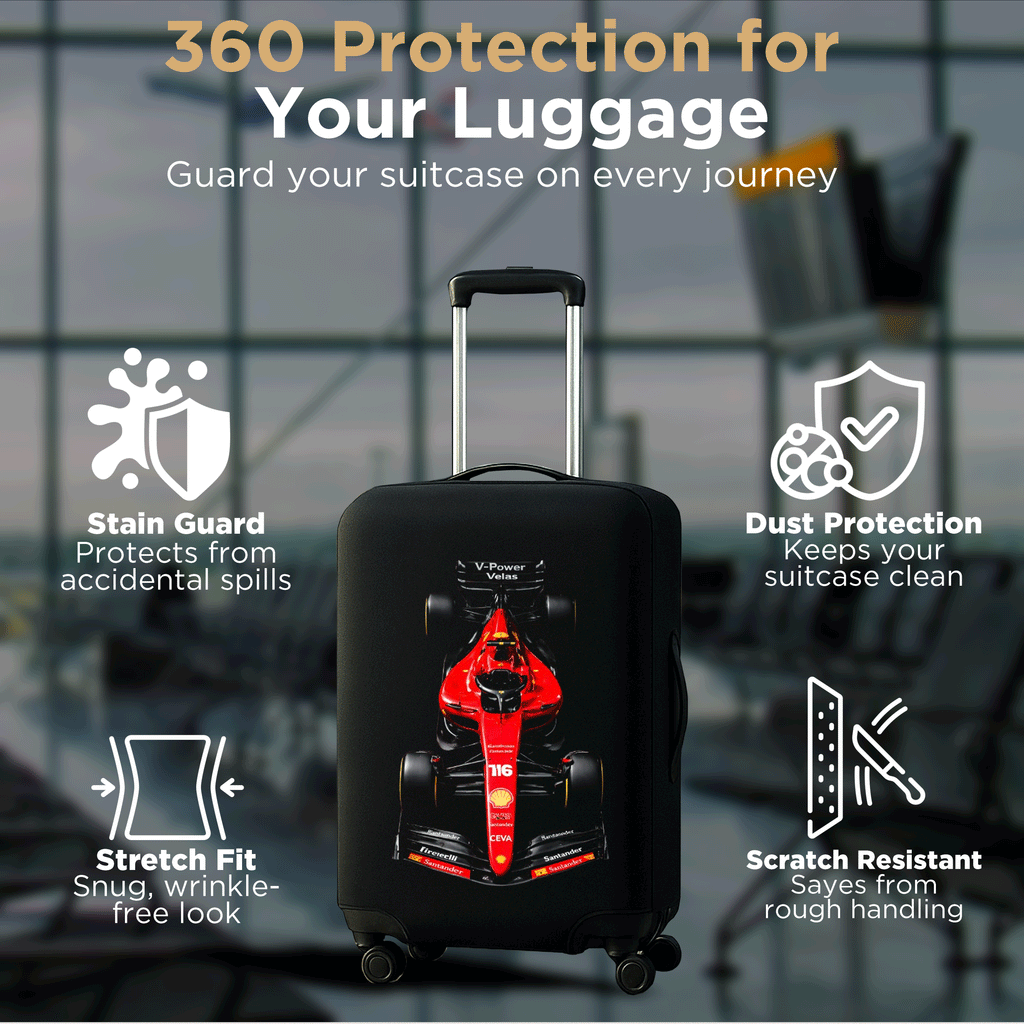 WanderWraps Spendex Polyester Protective Luggage Cover | Hard Luggage Trolley Bag Cover | Washable | Dust Proof | Stretchable  | Torinoo